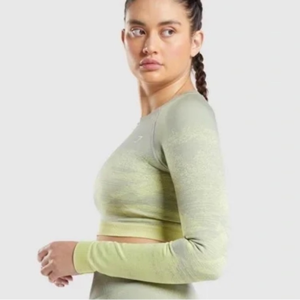 GYMSHARK NEW SOLD OUT ADAPT OMBRÉ CROP TOP - Picture 5 of 6